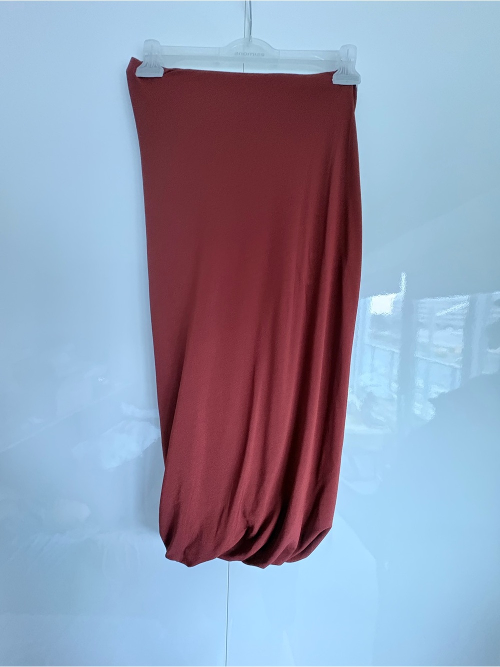 T BY ALEXANDER WANG Maroon Midi Skirt, size S - Picture 6 of 9